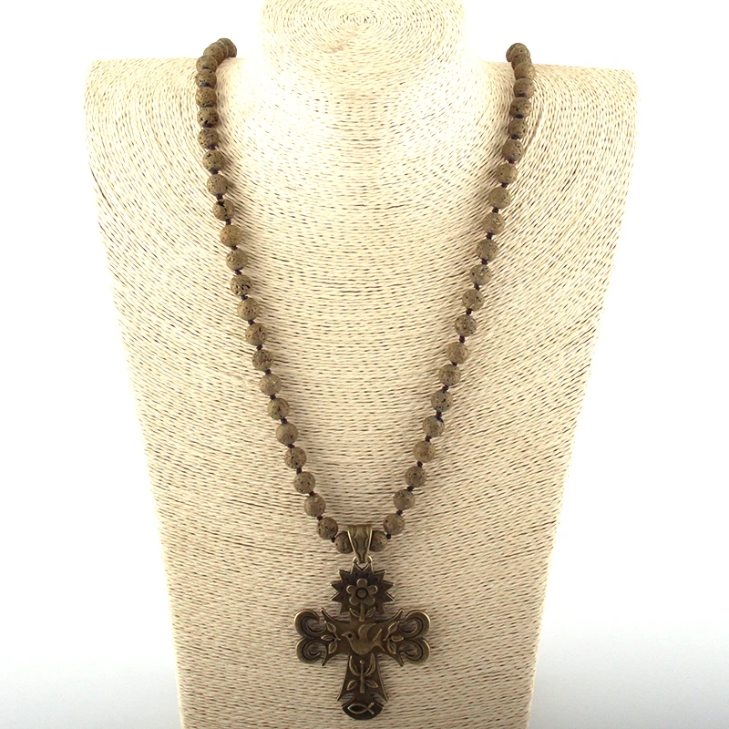 MOODPC Fashion Bohemian Tribal Jewelry Multi Lava Stones Long Knotted Metal Flower Bird Cross Pendant Necklaces
MOODPC Fashion Bohemian Tribal Jewelry Multi Lava Stones Long Knotted Metal Flower Bird Cross Pendant Necklaces