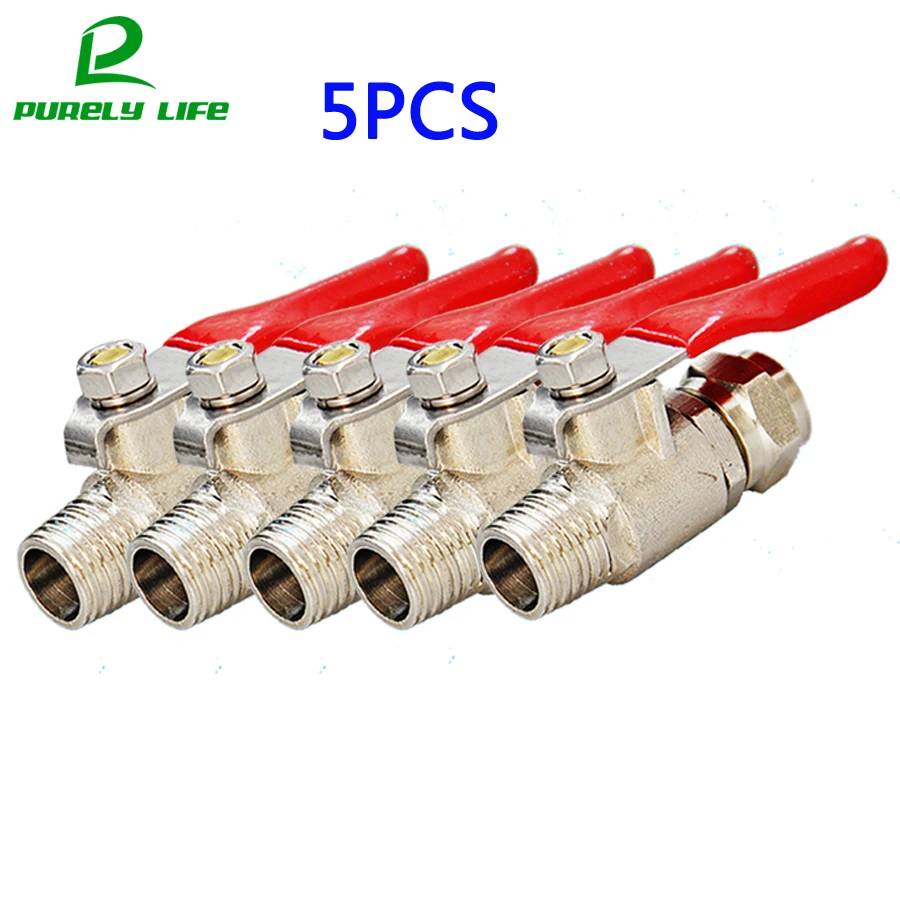 5PCS 3/8"OD Tube to 1/4"male Bsp Ball Valve Swhich 1/4" Inlet Valve Salve Switch 1/4" Inch Male Thread To3/8" Pipe
5PCS 3/8"OD Tube to 1/4"male Bsp Ball Valve Swhich 1/4" Inlet Valve Salve Switch 1/4" Inch Male Thread To3/8" Pipe