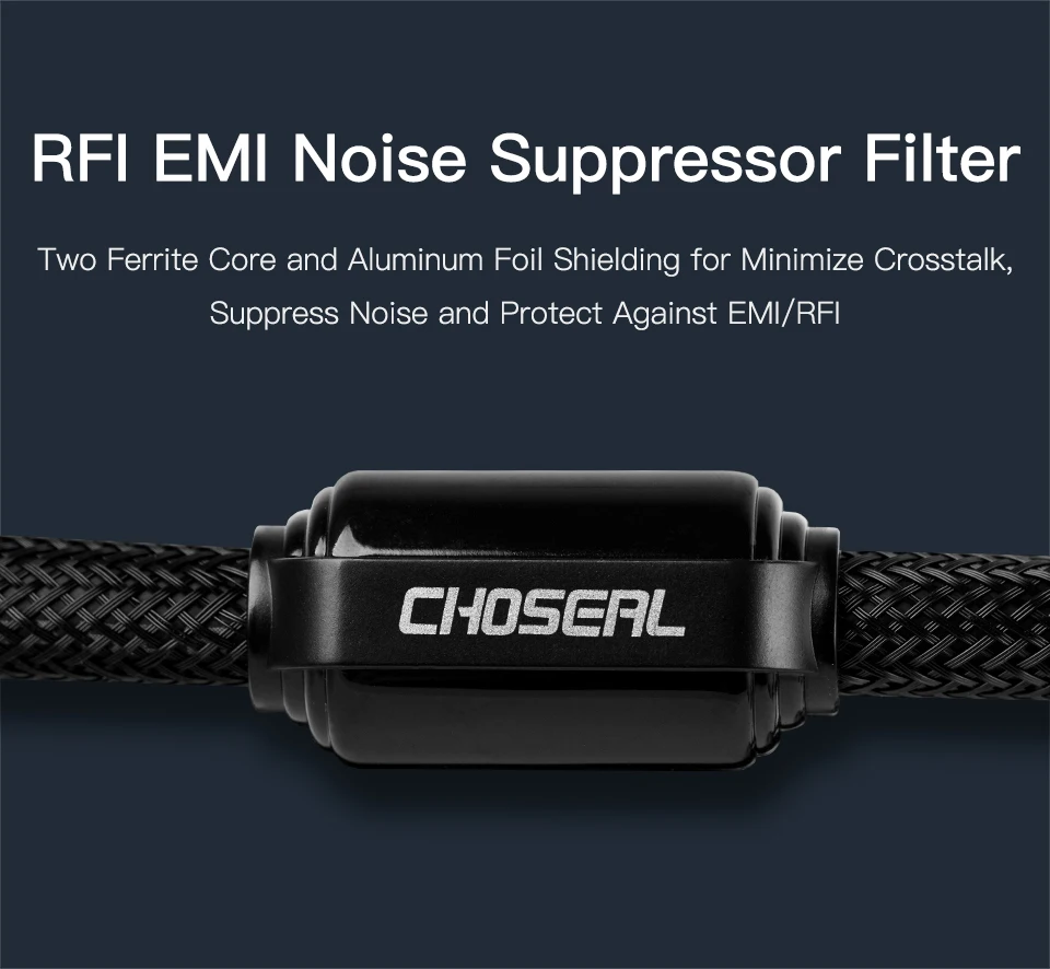 CHOSEAL 1080P VGA Cable VGA to VGA 3+9 Cable with Ferrites For Computer Projector Monitor TV (4)