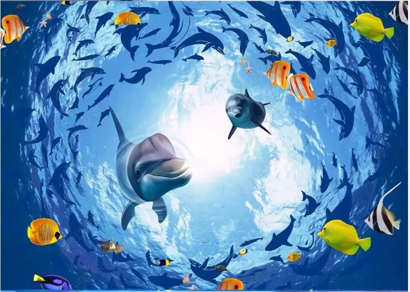 Custom photo wallpaper 3d ceiling murals wallpaper for walls 3 d HD Ocean World Dolphin Sunshine Solid Ceiling Zenith Mural
Custom photo wallpaper 3d ceiling murals wallpaper for walls 3 d HD Ocean World Dolphin Sunshine Solid Ceiling Zenith Mural