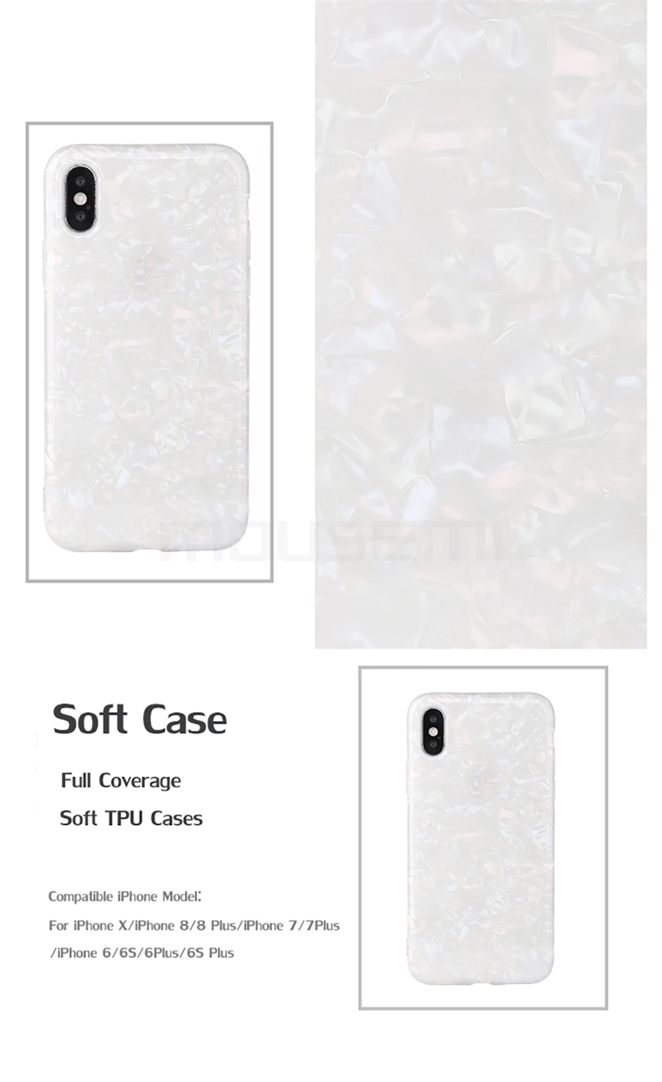 MOUSEMI Glitter Phone Cases For iPhone 7 Cover Shell Pattern Soft TPU Silicone Cases On For iPhone 7 Plus 8 X 10 6 6S Back Cover (2)