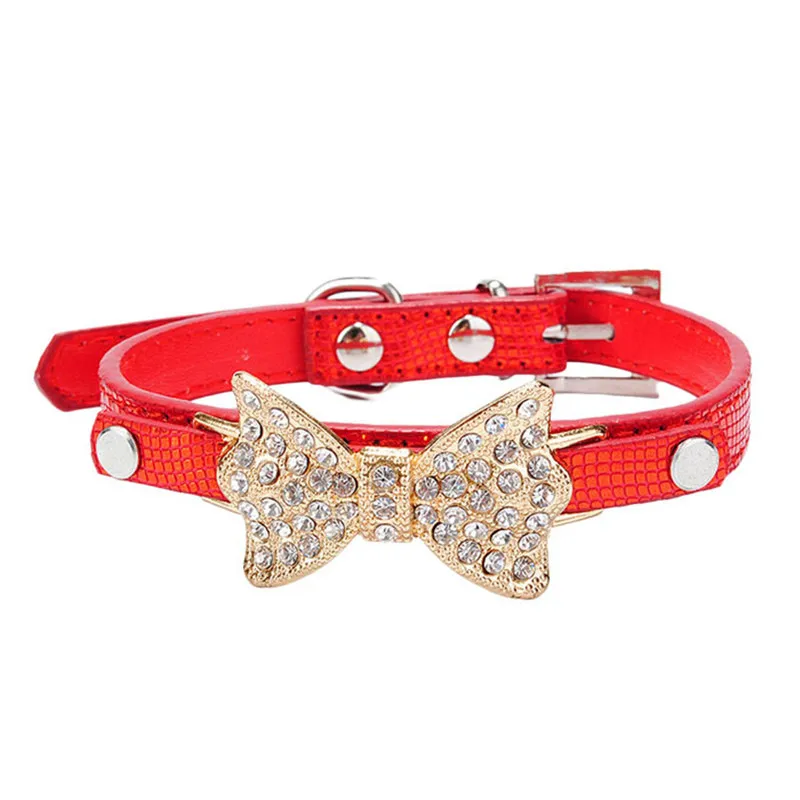 New Qualified Dog Collar Bling Crystal Diamond Bow Crocodile Pet Collar Puppy Choker Cat Necklace Dog Collar Leather D40Au5
New Qualified Dog Collar Bling Crystal Diamond Bow Crocodile Pet Collar Puppy Choker Cat Necklace Dog Collar Leather D40Au5