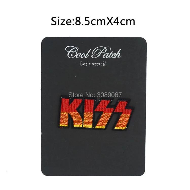 "KISS" Logo Hard Rock Band Merchandise Music Band EMBROIDERED IRON On Patch Transfer APPLIQUE Heavy Metal Rock Punk Badge
"KISS" Logo Hard Rock Band Merchandise Music Band EMBROIDERED IRON On Patch Transfer APPLIQUE Heavy Metal Rock Punk Badge