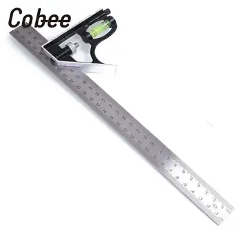 Cobee New Creative Right Angle Adjustable Steel Ruler Degree Multiple Combination Square Measuring Ruler Home School Supplies
Cobee New Creative Right Angle Adjustable Steel Ruler Degree Multiple Combination Square Measuring Ruler Home School Supplies