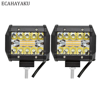 ECAHAYAKU 2 Pieces Triple rows 4 inch LED Light Bar White Yellow Strobe Flashing style 6 modes for Off-road SUV Boat Jeep Hummer
ECAHAYAKU 2 Pieces Triple rows 4 inch LED Light Bar White Yellow Strobe Flashing style 6 modes for Off-road SUV Boat Jeep Hummer