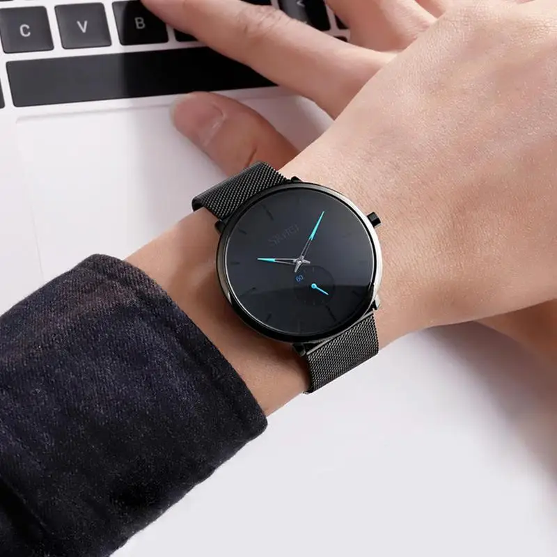 Literary Student Quartz Watch Waterproof Business Fashion Steel Belt Men's Watch Outdoor Sports Running Chronograph Watch
Literary Student Quartz Watch Waterproof Business Fashion Steel Belt Men's Watch Outdoor Sports Running Chronograph Watch