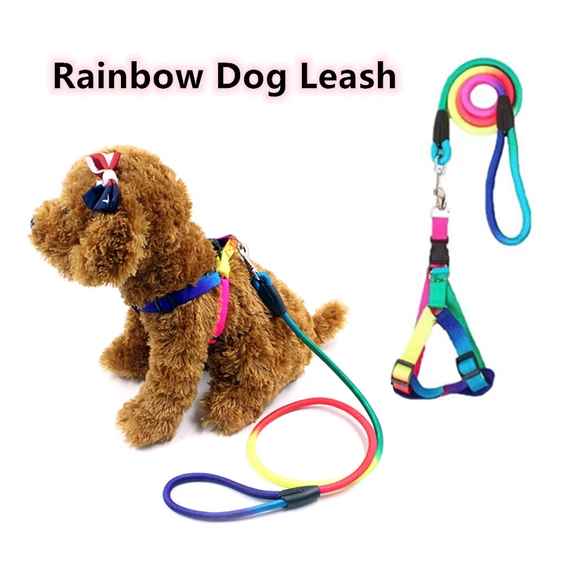 Rainbow Pet Dog Leash Durable Nylon Walking Training Leash 120cm Cats Dogs Harness Collar Leashes Strap Belt Rope Pet Supplies 
Rainbow Pet Dog Leash Durable Nylon Walking Training Leash 120cm Cats Dogs Harness Collar Leashes Strap Belt Rope Pet Supplies