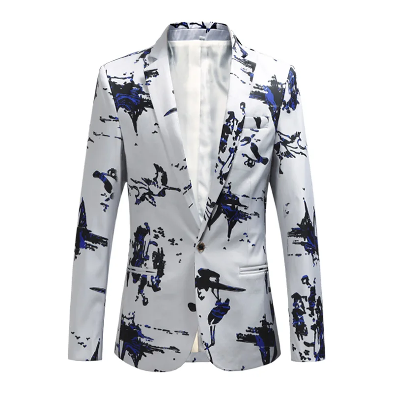Men's Hipster Rose Floral Suit Jacket 2018 Brand New Slim Fit Single Breasted One Button Tuxedo Blazer Jacket Stage Costumes 6XL
Men's Hipster Rose Floral Suit Jacket 2018 Brand New Slim Fit Single Breasted One Button Tuxedo Blazer Jacket Stage Costumes 6XL