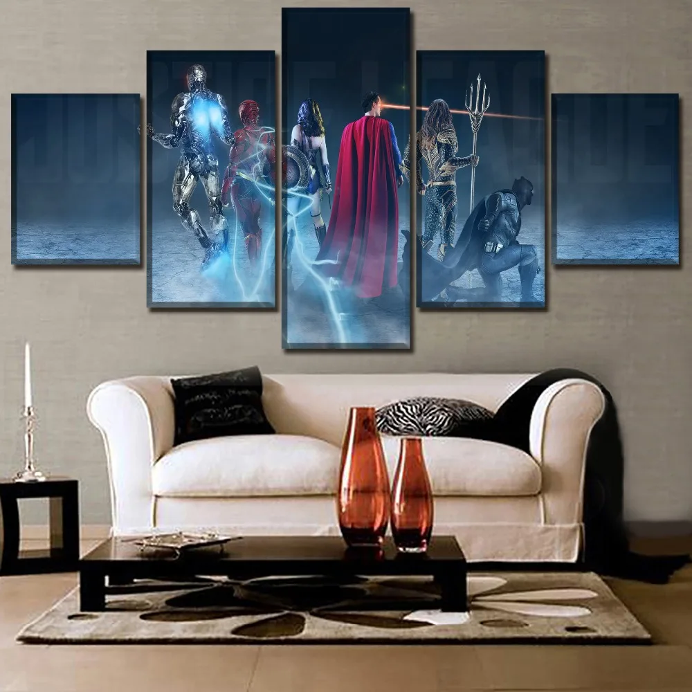 Justice League Movie 5 Pieces Home Picture Painting Artwork HD Print Canvas Printed Living Room Wall Art Home Decor Picture
Justice League Movie 5 Pieces Home Picture Painting Artwork HD Print Canvas Printed Living Room Wall Art Home Decor Picture