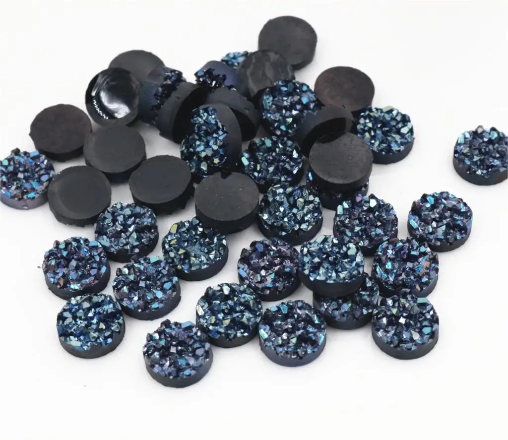 New Fashion 10mm 40pcs Black AB Colors Natural ore Style Flat back Resin Cabochons For Bracelet Earrings accessories T3-09
New Fashion 10mm 40pcs Black AB Colors Natural ore Style Flat back Resin Cabochons For Bracelet Earrings accessories T3-09