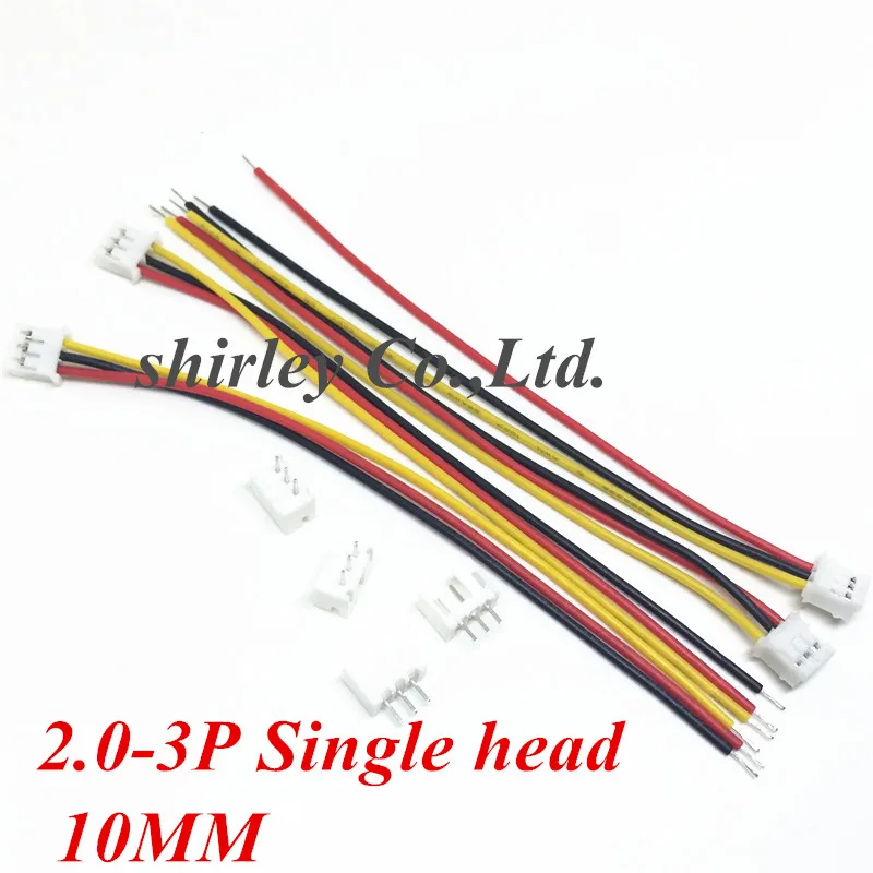 10SETS/LOT Mini Micro JST 2.0 PH 3-Pin Connector plug with Wires Cables 100MM
10SETS/LOT Mini Micro JST 2.0 PH 3-Pin Connector plug with Wires Cables 100MM