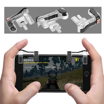 MASiKEN 1Pair PUBG Mobile Game Fire Button Aim Key Smart phone Gaming Trigger L1 R1