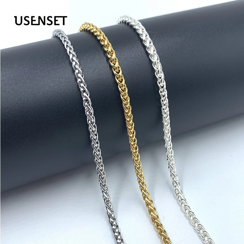 USENSET Gold Silver White Keel Chain Necklace 304 Stainless Steel Men Necklace Charm Jewelry accessories gift YS46
USENSET Gold Silver White Keel Chain Necklace 304 Stainless Steel Men Necklace Charm Jewelry accessories gift YS46