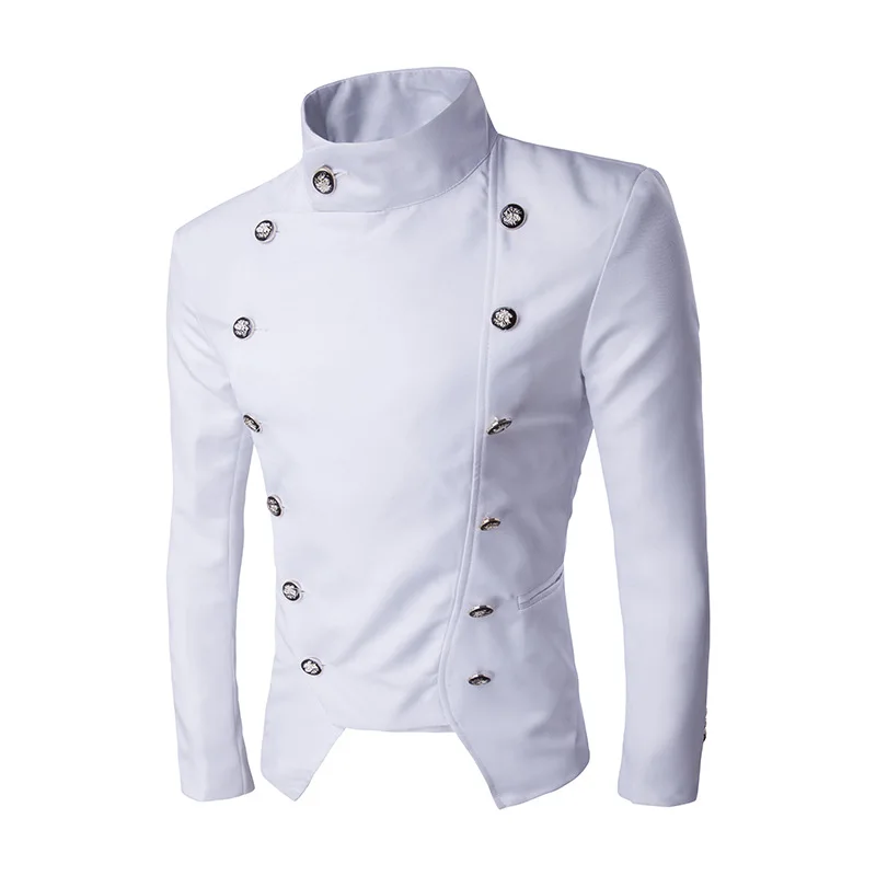 Men's Jacket New Men's Blazer Stand Collar Double-breasted Men's Prom Dress Men's Business Office Casual Blazer
Men's Jacket New Men's Blazer Stand Collar Double-breasted Men's Prom Dress Men's Business Office Casual Blazer