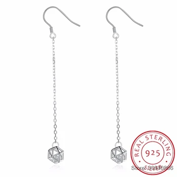AAA CZ Square Cube Ball Drop Dangle Slim Box Chain Threader Through Long Earrings For Women 925 sterling silver Jewelry Aros
AAA CZ Square Cube Ball Drop Dangle Slim Box Chain Threader Through Long Earrings For Women 925 sterling silver Jewelry Aros