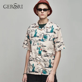 Gersri Men's Shirt Cactus Printed Casual Short Sleeve Hawaiian Shirt Loose Holiday Tops Fashion Camisa Hombre
Gersri Men's Shirt Cactus Printed Casual Short Sleeve Hawaiian Shirt Loose Holiday Tops Fashion Camisa Hombre