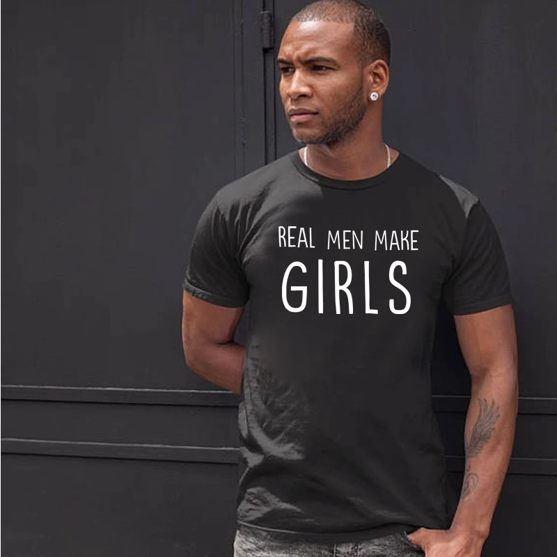 LUSLOS REAL MEN MAKE GIRLS Litter T Shirt Gift Shower Husband Gift Fathers Day Gift Dad Shirt Wife Men Summer Short Sleeve Tops
LUSLOS REAL MEN MAKE GIRLS Litter T Shirt Gift Shower Husband Gift Fathers Day Gift Dad Shirt Wife Men Summer Short Sleeve Tops