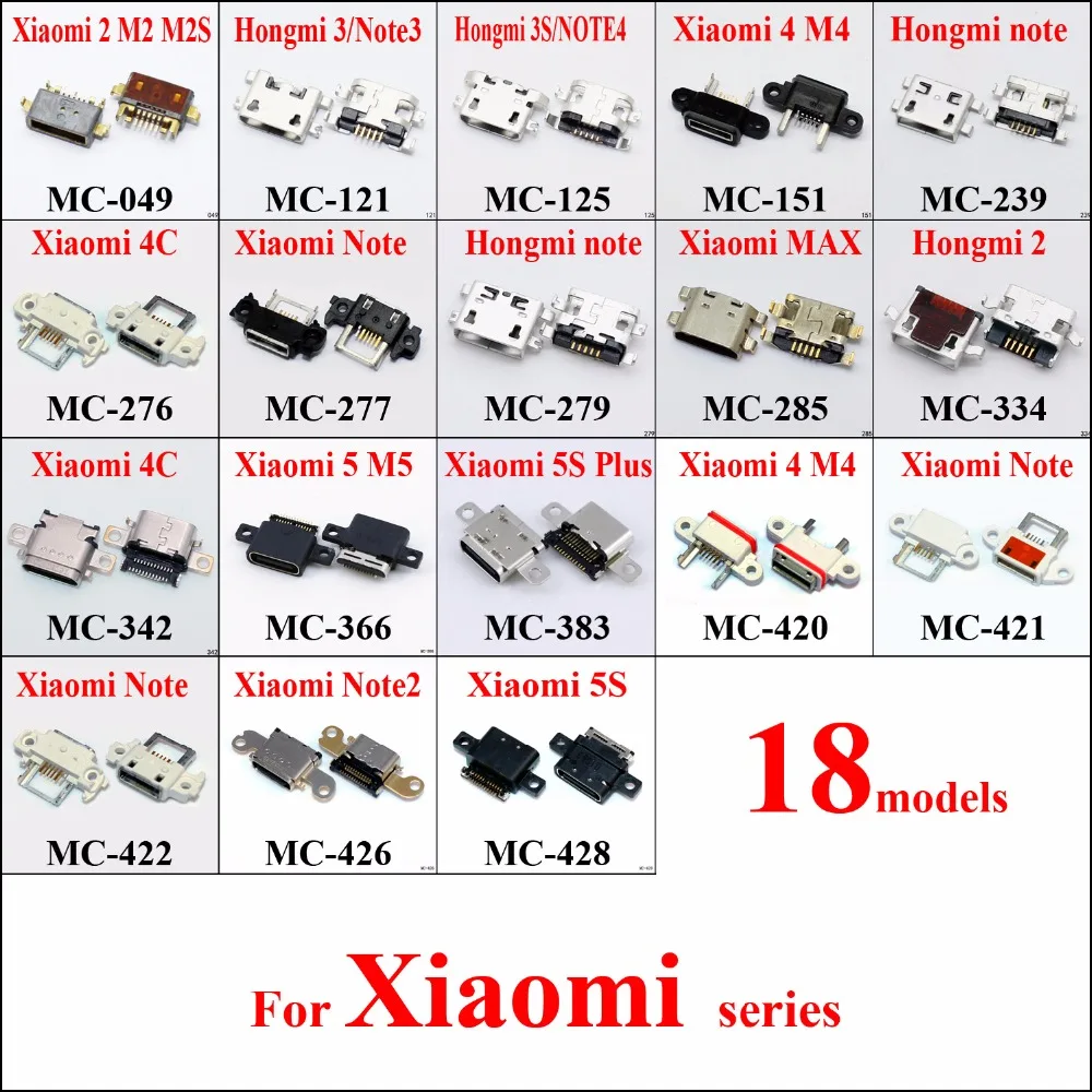 ChengHaoRan 18models Micro USB Jack Connector Socket for Xiaomi 2 M2 M2S Hongmi 3 Note 3 3S Note4 M4 Redmi Note M5 5S Plus MAX
ChengHaoRan 18models Micro USB Jack Connector Socket for Xiaomi 2 M2 M2S Hongmi 3 Note 3 3S Note4 M4 Redmi Note M5 5S Plus MAX
