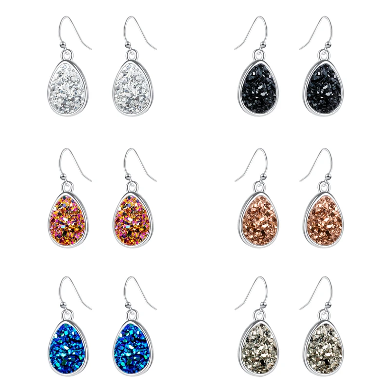 2018 Hot New Geometric Teardrop Druzy Drusy Earrings For Women Fashion Silver Statement Resin Stone Earrings Jewelry Wholesale
2018 Hot New Geometric Teardrop Druzy Drusy Earrings For Women Fashion Silver Statement Resin Stone Earrings Jewelry Wholesale