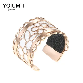 Cremo Rose Gold Georgette Cuff Rings For Women Indian Jewelry Stainless Steel Bague Femme Interchangeable Leather Rings
Cremo Rose Gold Georgette Cuff Rings For Women Indian Jewelry Stainless Steel Bague Femme Interchangeable Leather Rings
