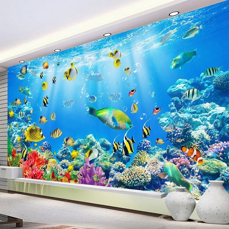 Custom Murals Wallpaper 3D Underwater World Fish Photo Wall Cloth Cartoon Kids Bedroom Living Room Background Wall Painting 3 D
Custom Murals Wallpaper 3D Underwater World Fish Photo Wall Cloth Cartoon Kids Bedroom Living Room Background Wall Painting 3 D