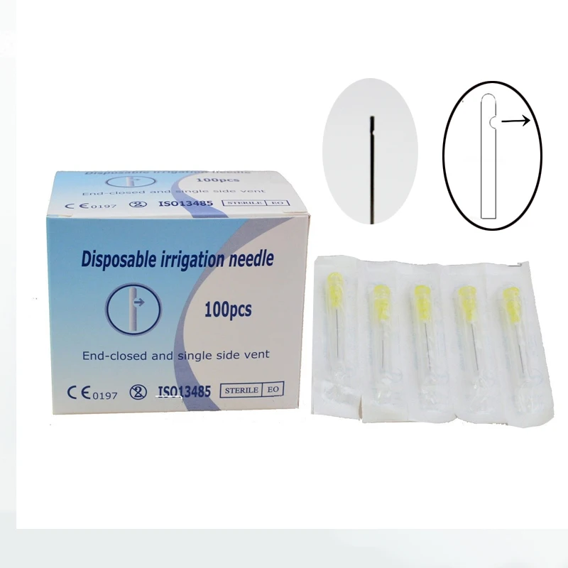 100pcs/box Dental Endo Irrigation needle tip tips end-closed side hole 25Ga/27Ga/30Ga Single Pack
100pcs/box Dental Endo Irrigation needle tip tips end-closed side hole 25Ga/27Ga/30Ga Single Pack