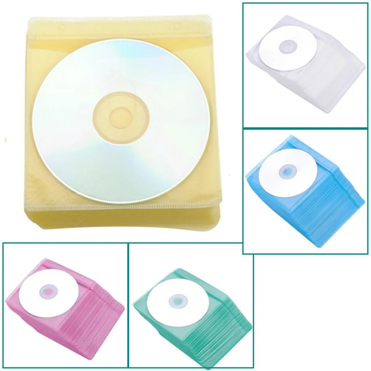 100Pcs DVD Clear Cover CD Storage Case Bag PP Bag Portable Protective Envelopes Holder Organizer Bag
100Pcs DVD Clear Cover CD Storage Case Bag PP Bag Portable Protective Envelopes Holder Organizer Bag