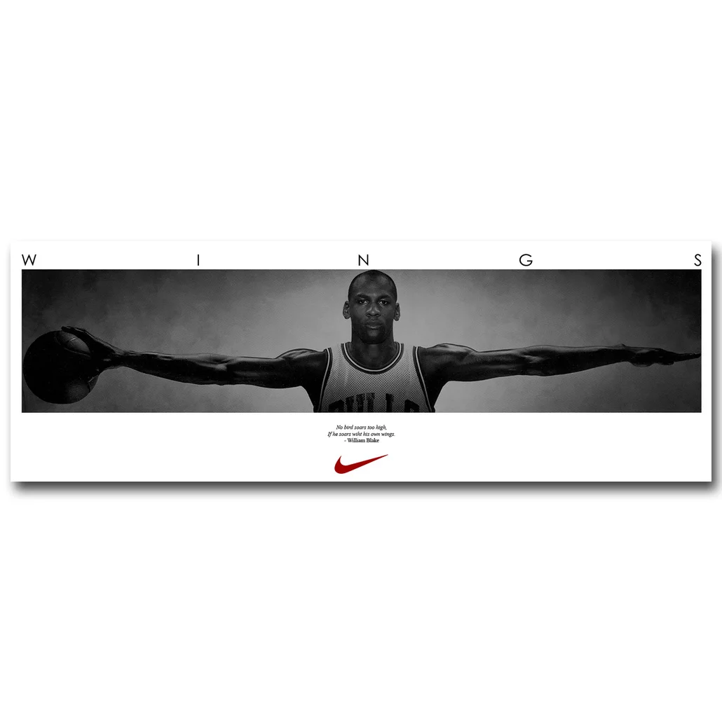 Michael Jordan Wings Art Silk Fabric Poster Print 13x38 20x58inch Basketball Sport Picture for Living Room Wall Decoration 067
Michael Jordan Wings Art Silk Fabric Poster Print 13x38 20x58inch Basketball Sport Picture for Living Room Wall Decoration 067