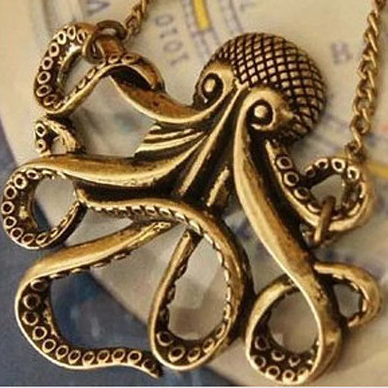 N113 Affandi Octopus Necklaces Long Chain Sweater Neclakce Bijoux Collares For Women Ocean Beach Jewelry Fashion
N113 Affandi Octopus Necklaces Long Chain Sweater Neclakce Bijoux Collares For Women Ocean Beach Jewelry Fashion