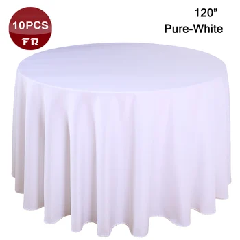 10PC/Lot Polyester Table Linen 120" Table Cover Round Rustic Handmade Table Cloth of Wedding Decorative Home Party Hotel Linen
10PC/Lot Polyester Table Linen 120" Table Cover Round Rustic Handmade Table Cloth of Wedding Decorative Home Party Hotel Linen