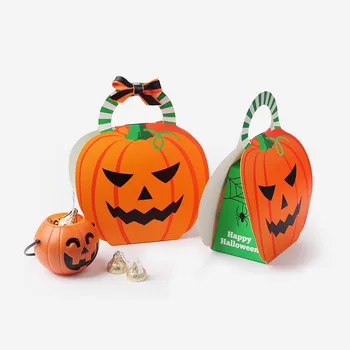 50pcs Creative Halloween pumpkin handbag Candy Boxes chocolate cookie gift box festive Party Favors decoration supplies
50pcs Creative Halloween pumpkin handbag Candy Boxes chocolate cookie gift box festive Party Favors decoration supplies