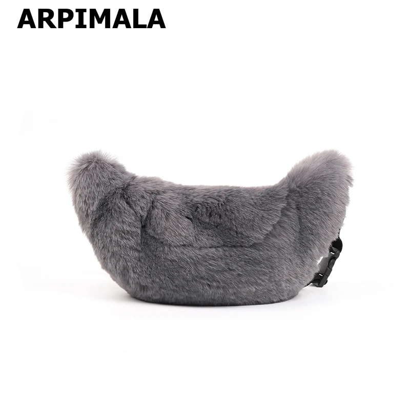 ARPIMALA Women Faux Fur Fanny Pack Gray Rabbit Fur Chest Bag Big Waist Pack for Winter Travel Shopper Purses and Handbags
ARPIMALA Women Faux Fur Fanny Pack Gray Rabbit Fur Chest Bag Big Waist Pack for Winter Travel Shopper Purses and Handbags