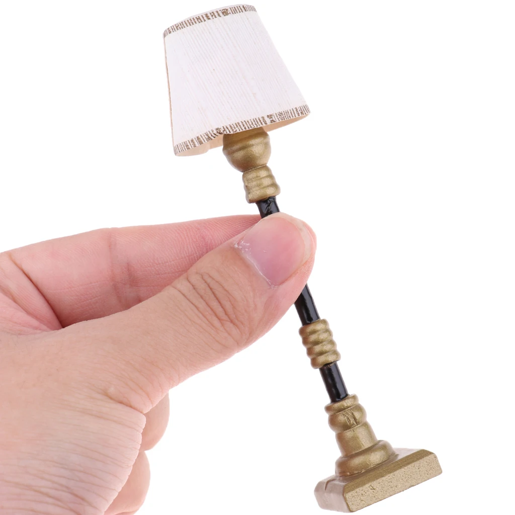 1/12 Scale Fashionable Dollhouse Living Room/Bedroom /Study Room Accessory Mini Elegant Floor Lamp Model 1/12 Scale Fashionable Dollhouse Living Room/Bedroom /Study Room Accessory Mini Elegant Floor Lamp Model