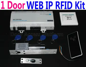 1 Door Web IP Based interface anti pass back with RFID Card reader+door bolt lock+exit button+1 software management system
1 Door Web IP Based interface anti pass back with RFID Card reader+door bolt lock+exit button+1 software management system