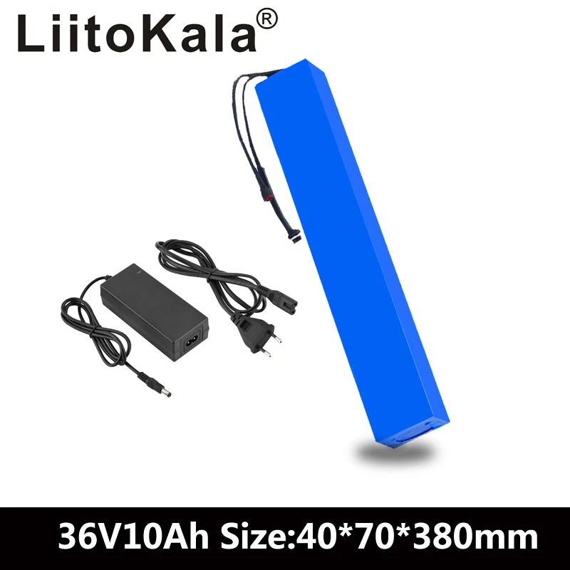 LiitoKala 36V 10Ah 42V 18650 Strip lithium ion battery pack with 20A BMS For ebike electric car bicycle motor scooter 600Watt 
LiitoKala 36V 10Ah 42V 18650 Strip lithium ion battery pack with 20A BMS For ebike electric car bicycle motor scooter 600Watt