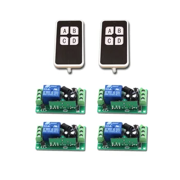 High Quality 4pcs Wireless Remote Control Switches 315/433mhz 12V DC Module + 4-Button RF Remote Controls For Light and Door
High Quality 4pcs Wireless Remote Control Switches 315/433mhz 12V DC Module + 4-Button RF Remote Controls For Light and Door