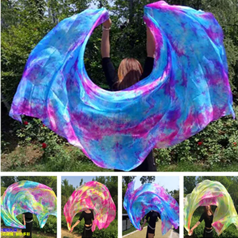 New tie-dye dancing 100% real Silk Veils nice Gradient color Silk Hand Scarfs for Dancing Stage Performance 2.5x1.14M size
New tie-dye dancing 100% real Silk Veils nice Gradient color Silk Hand Scarfs for Dancing Stage Performance 2.5x1.14M size