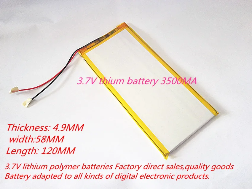 wholesale PL4958120 battery 3.7V thium 3500MA for tablet PC Hyundai A7HD | Электроника