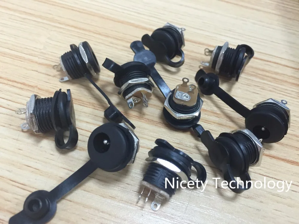 DC5.5x2.1mm 5.5x2.5mm Power Jack Socket Female Panel Mount Connector for battery can weld E-bike battery DIY dust proof
DC5.5x2.1mm 5.5x2.5mm Power Jack Socket Female Panel Mount Connector for battery can weld E-bike battery DIY dust proof
