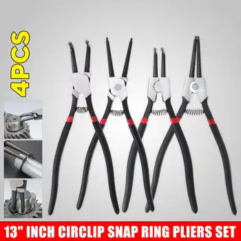 4Pcs Multi Functional 13 Inch Circlip Snap Ring Pliers Set Internal External Straight Bent Ring Remover Retaining Circlip Plier
4Pcs Multi Functional 13 Inch Circlip Snap Ring Pliers Set Internal External Straight Bent Ring Remover Retaining Circlip Plier