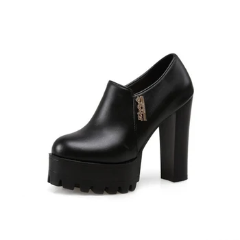 Nice Autumn Winter British Women Boots Platforms Square Heel Ankle Boots Solid Leather Fashion Motorcycle Boots Botas Mujer Z183
Nice Autumn Winter British Women Boots Platforms Square Heel Ankle Boots Solid Leather Fashion Motorcycle Boots Botas Mujer Z183