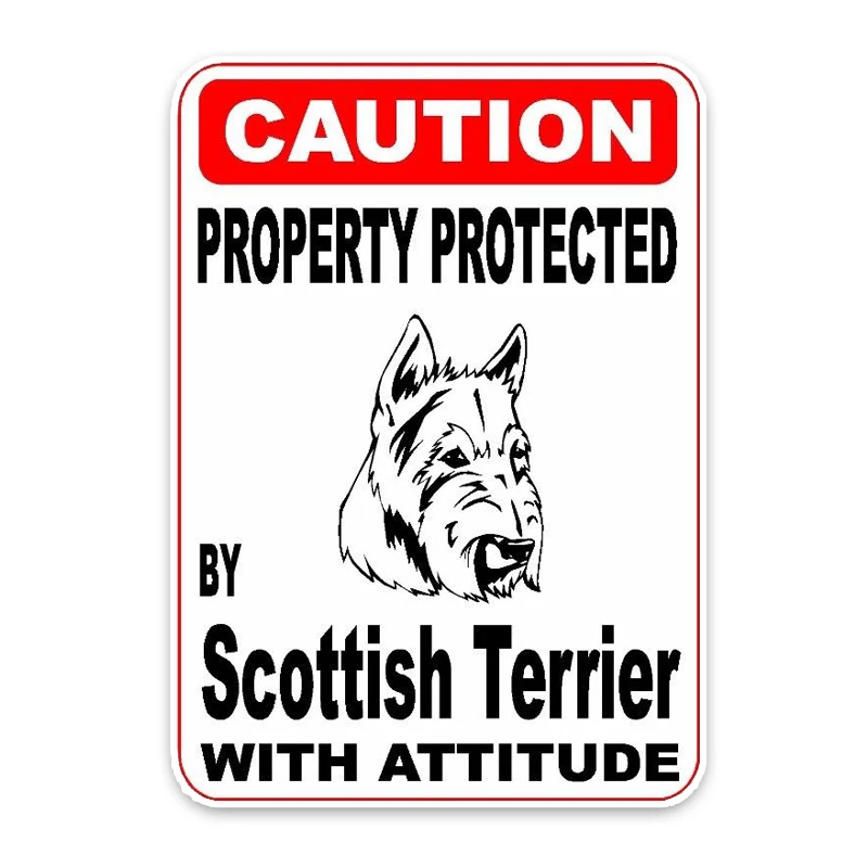 10*14.2CM Property Protected By Scottish Terrier Dog The Tail Of The Car Reflective Car Sticker C1-4747
10*14.2CM Property Protected By Scottish Terrier Dog The Tail Of The Car Reflective Car Sticker C1-4747