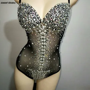 Sexy Elastic Fringe Leotard Spandex One Piece Rhinestones Costume Stage Performance Dance Wear Singer Pole dancing Bodysuit New
Sexy Elastic Fringe Leotard Spandex One Piece Rhinestones Costume Stage Performance Dance Wear Singer Pole dancing Bodysuit New