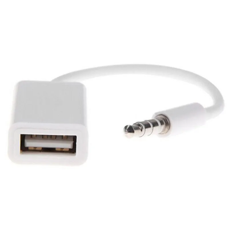 3 5 мм штекер AUX аудио разъем USB 2 0 Женский конвертер кабель Шнур Автомобильный MP3