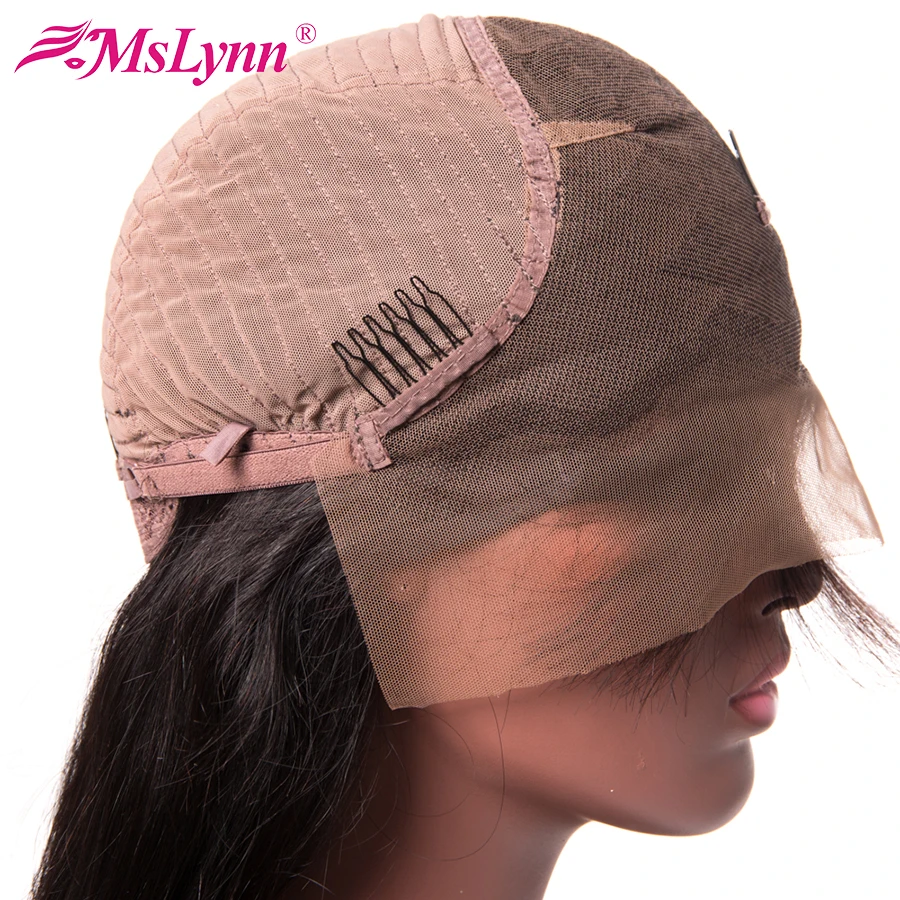 altMslynn 6x12 Brazilian Water Wave Lace Front Human Hair Wigs With Baby Hair 150% Gluless Non-Remy Hair Wig For Black Women