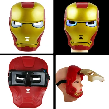 Action Avengers Cosplay Glowing Toys IRON-MAN HULK Black Panther Batman Mask Cosplay Party Supplier Halloween Kids Birthday Gift
Action Avengers Cosplay Glowing Toys IRON-MAN HULK Black Panther Batman Mask Cosplay Party Supplier Halloween Kids Birthday Gift