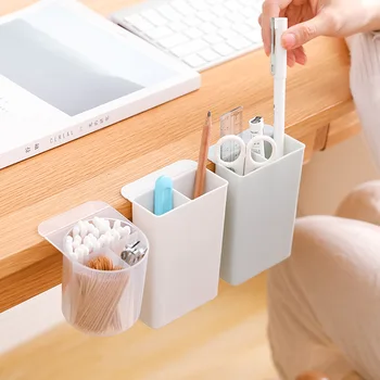 Pen Box Stick On Desktop Brush Pot Plastic Pen Holder Container Makeup Stationery Storage Holder for Home Office Decor
Pen Box Stick On Desktop Brush Pot Plastic Pen Holder Container Makeup Stationery Storage Holder for Home Office Decor