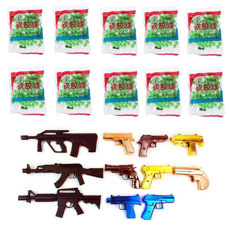 

New 800pcs 6mm Hard Plastic Bb Gun Paintball Toy Pistol Sniper Bullets Ball Kids Toy Children Like
