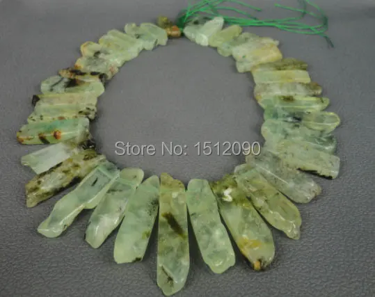 Natural Pre hnite Top Drilled Slice Beads Long Points,Green Pre hnite Graduated Slab Beads Pendants Necklace 10-12x24-50mm
Natural Pre hnite Top Drilled Slice Beads Long Points,Green Pre hnite Graduated Slab Beads Pendants Necklace 10-12x24-50mm