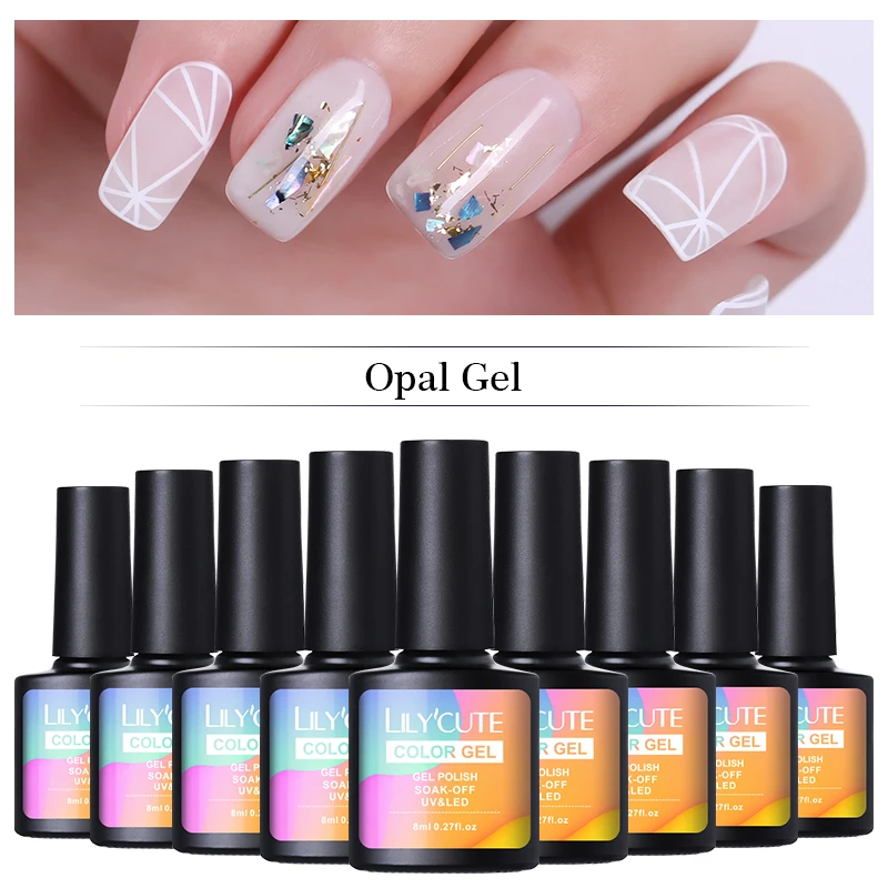 LILYCUTE Opal Jelly Gel UV Gel Polish Clear Color Manicure Nail Art Semi Transparent Varnish DIY Nail Polish 8ml
LILYCUTE Opal Jelly Gel UV Gel Polish Clear Color Manicure Nail Art Semi Transparent Varnish DIY Nail Polish 8ml